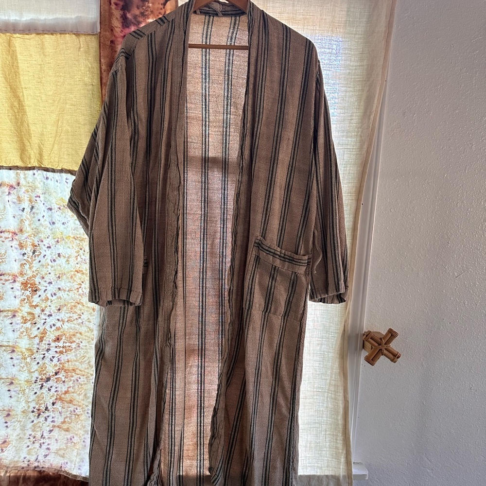 ODD BIRD 100% linen robe